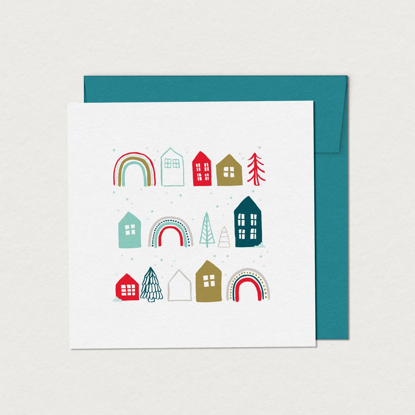 HOLIDAY VILLAGE greeting card