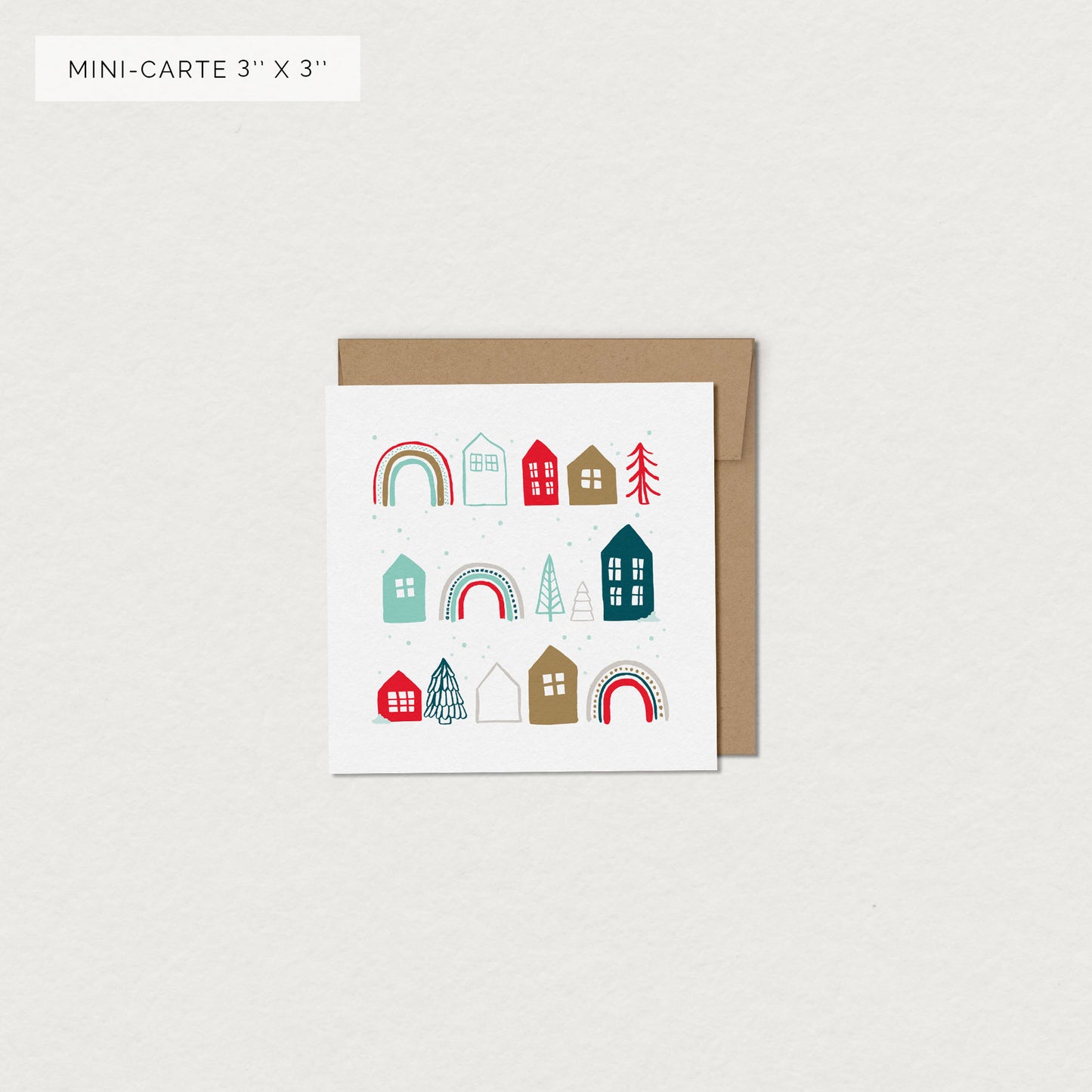 HOLIDAY VILLAGE greeting card