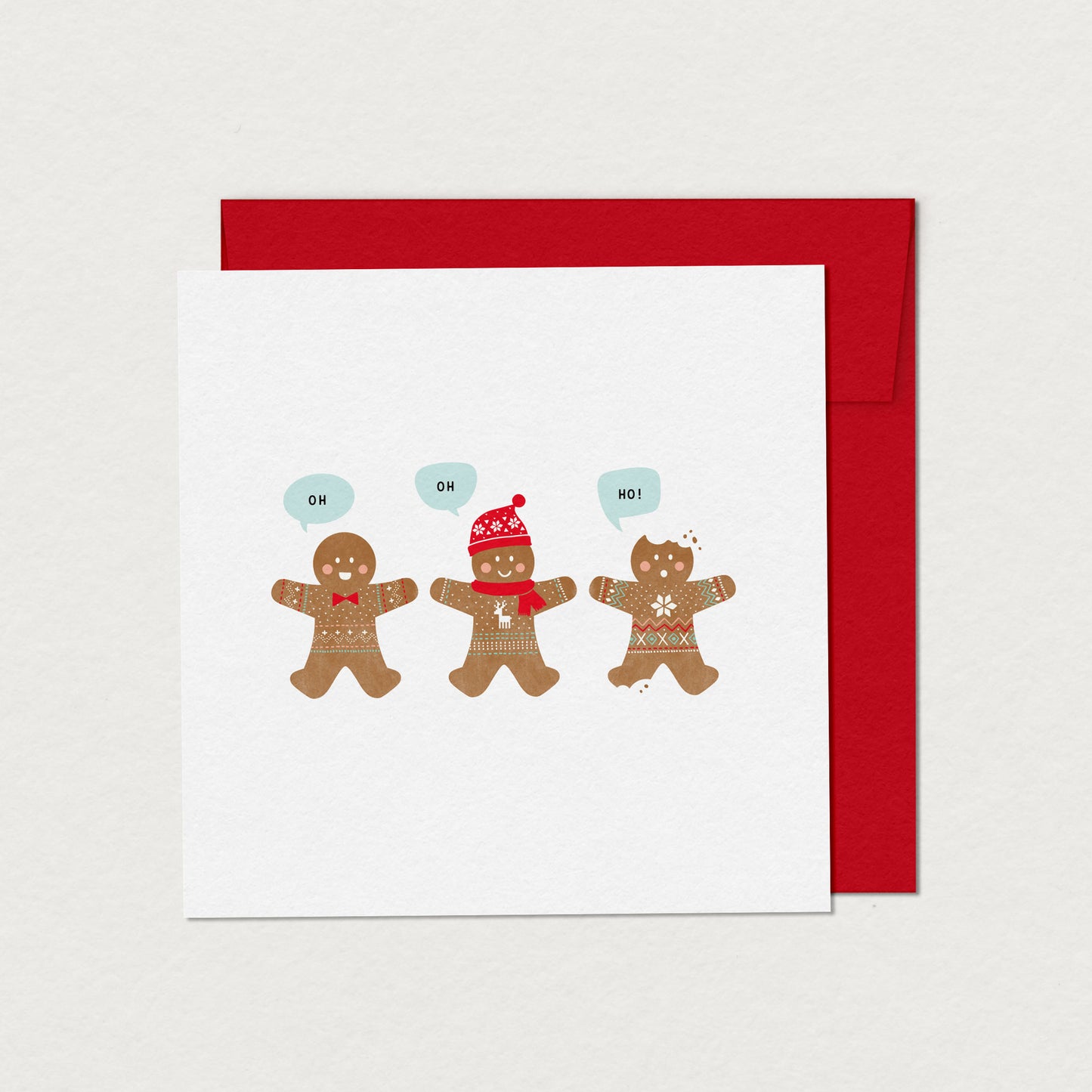 GINGERBREAD MEN greeting card
