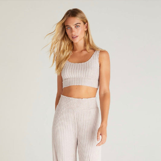 Ensemble long 2 pièces soyeux - taupe