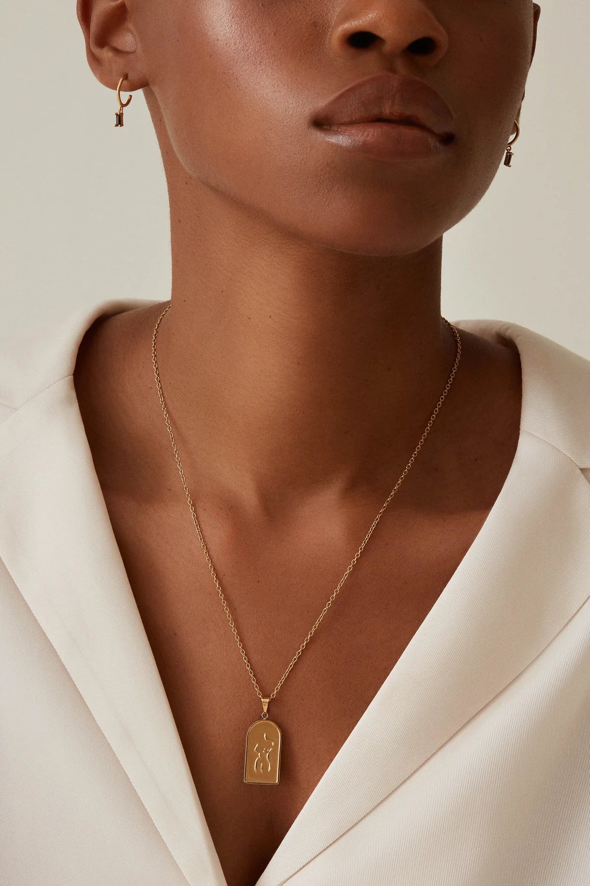 WOMAN necklace - gold plated
