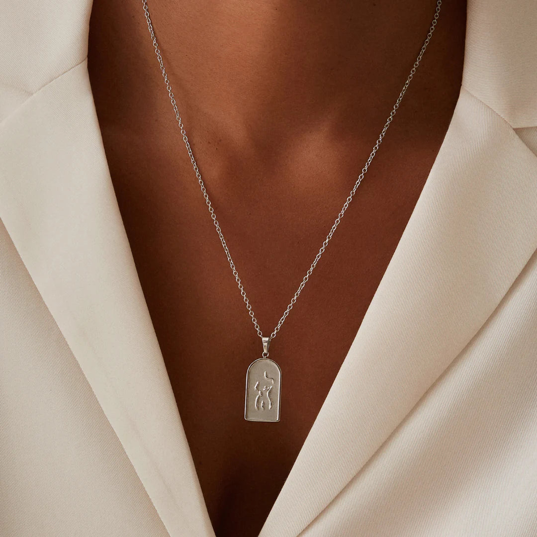 WOMAN necklace - stainless steel
