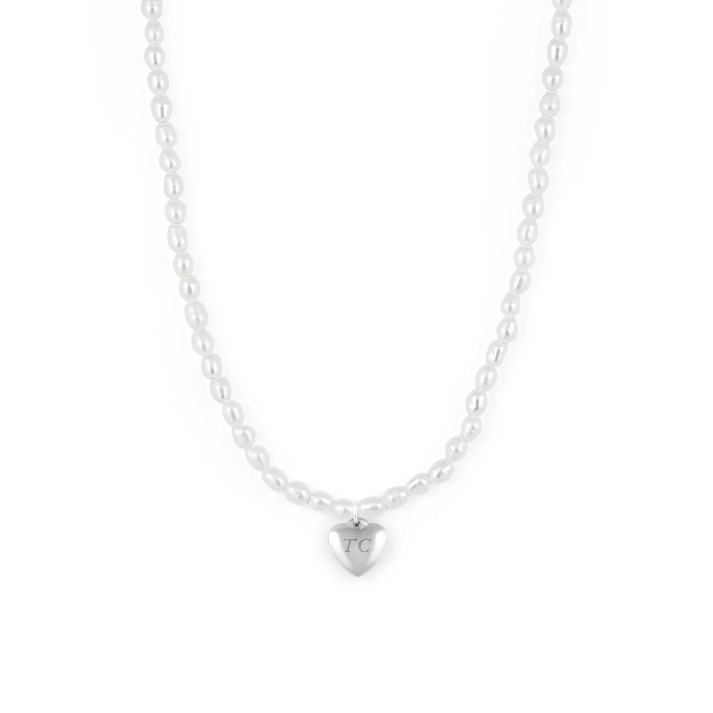 DREAM pearl necklace - stainless steel