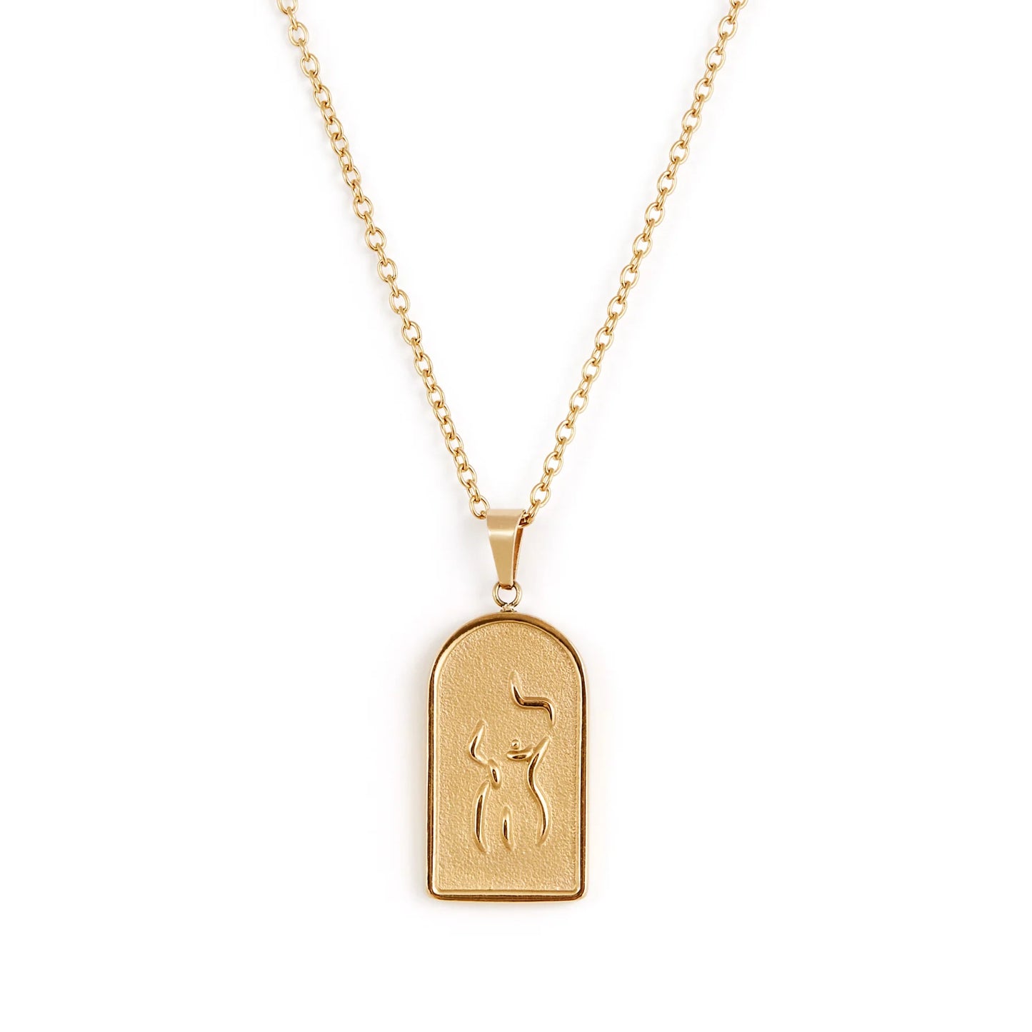 WOMAN necklace - gold plated