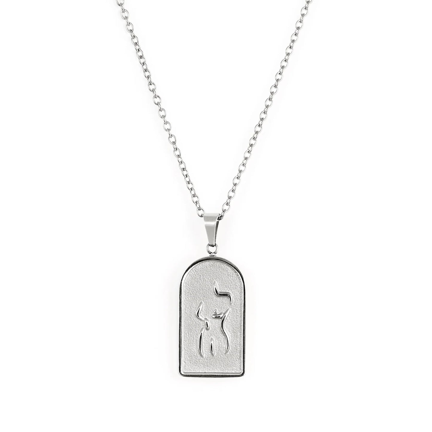 WOMAN necklace - stainless steel
