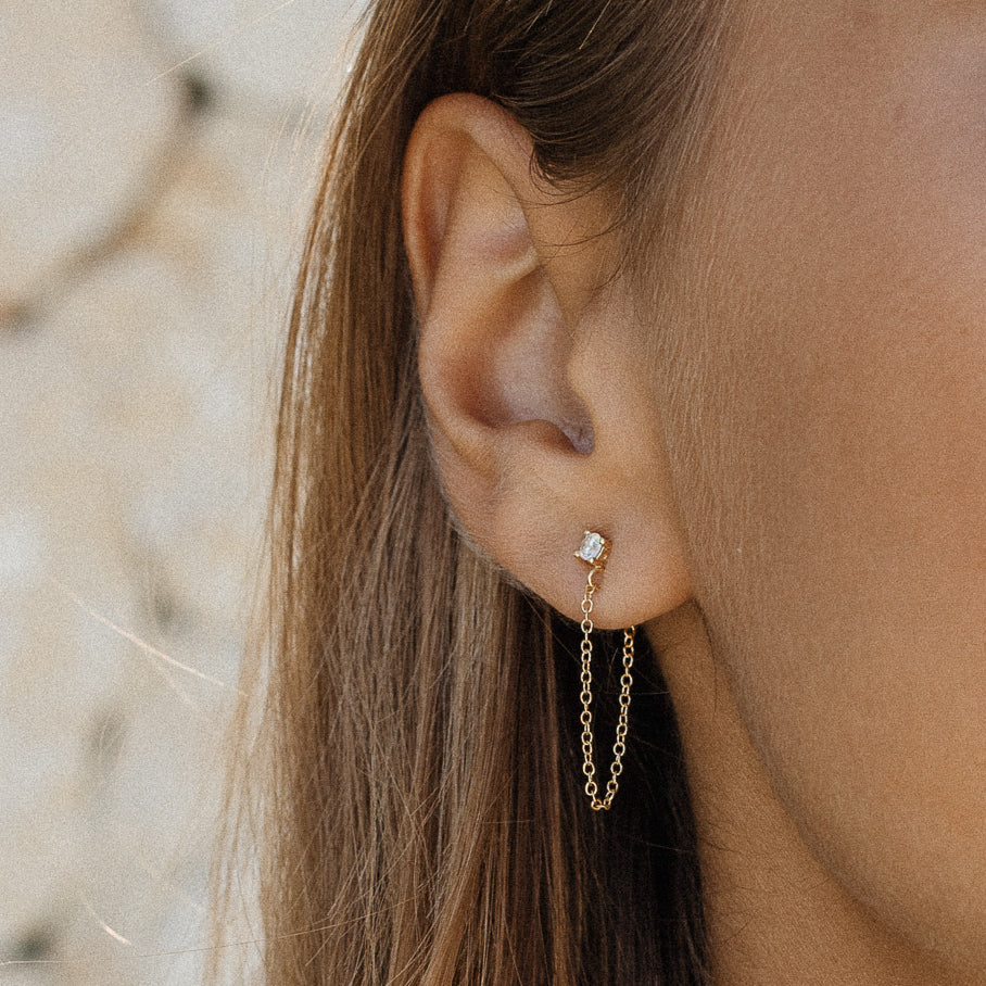 Chain Studs - vermeil