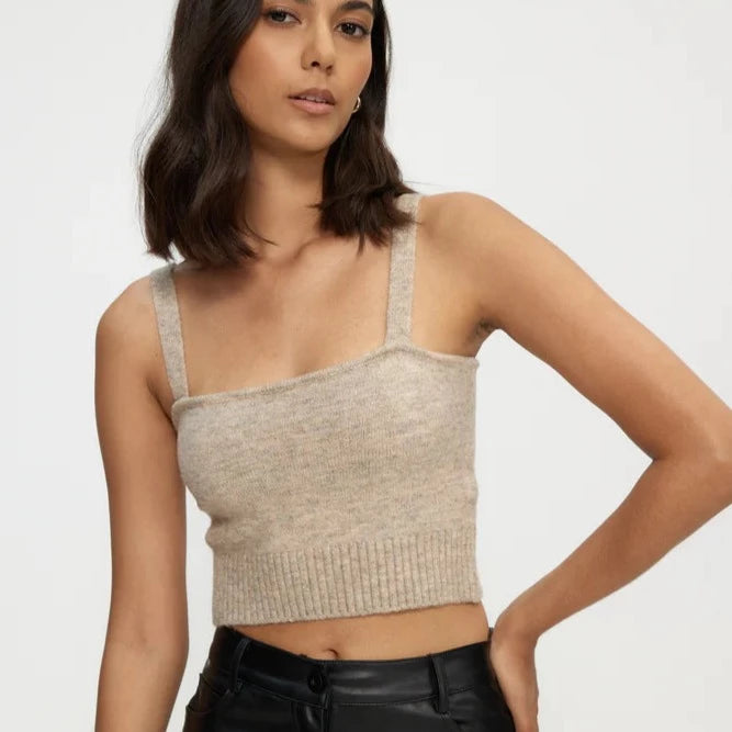 Caramel Knit Tube Top