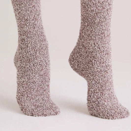 Bas en peluche ROSE & MAUVE (2 paires)