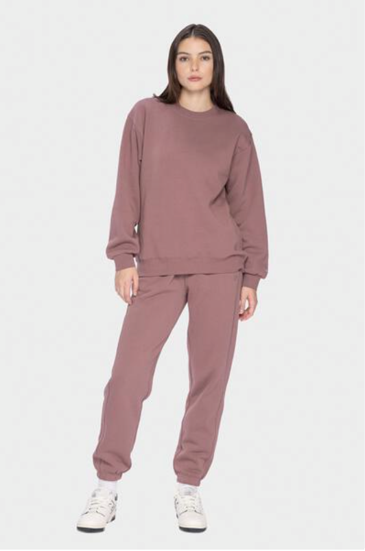Pantalon jogging mauve fumé