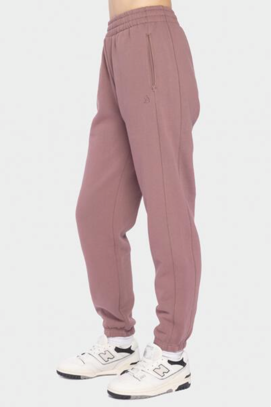 Pantalon jogging mauve fumé
