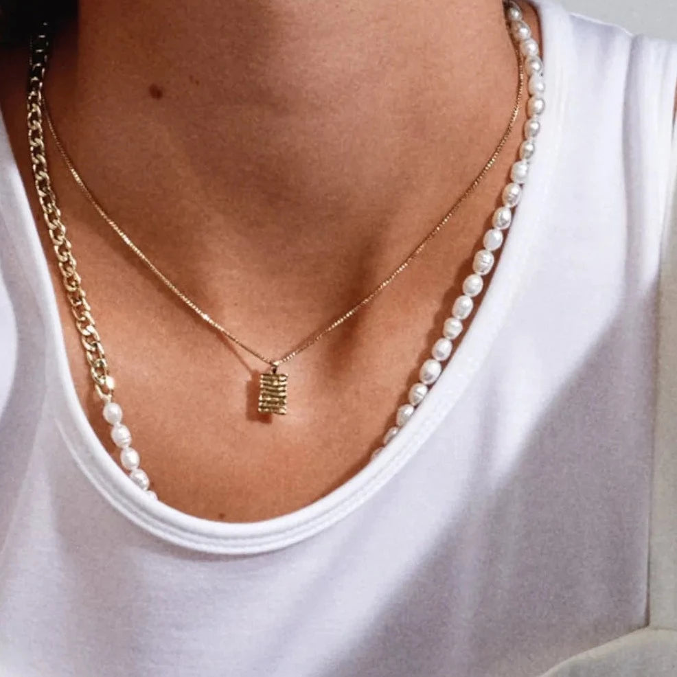 Collier de perles JOLA - plaqué or/argent