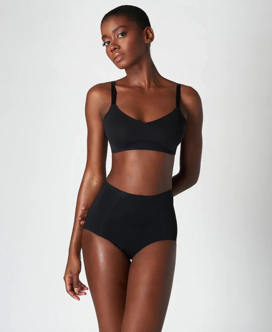 Taille haute sans couture anti-fuite