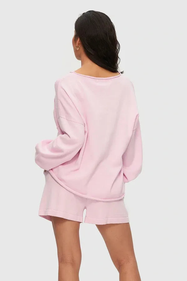 Pink knit sweater