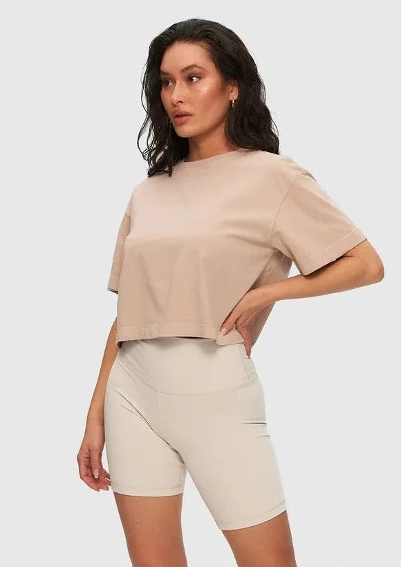 T-shirt court gingembre