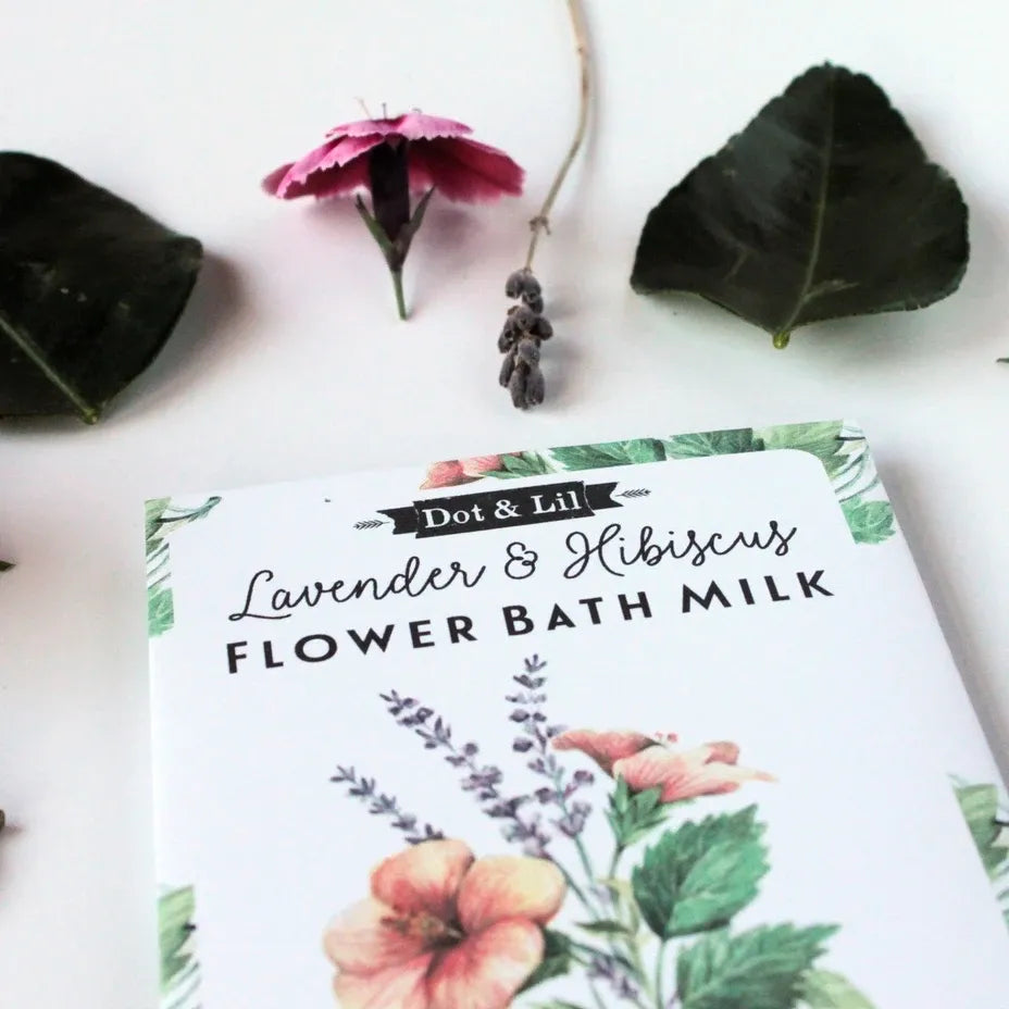 LAVENDER &amp; HIBISCUS bath bag