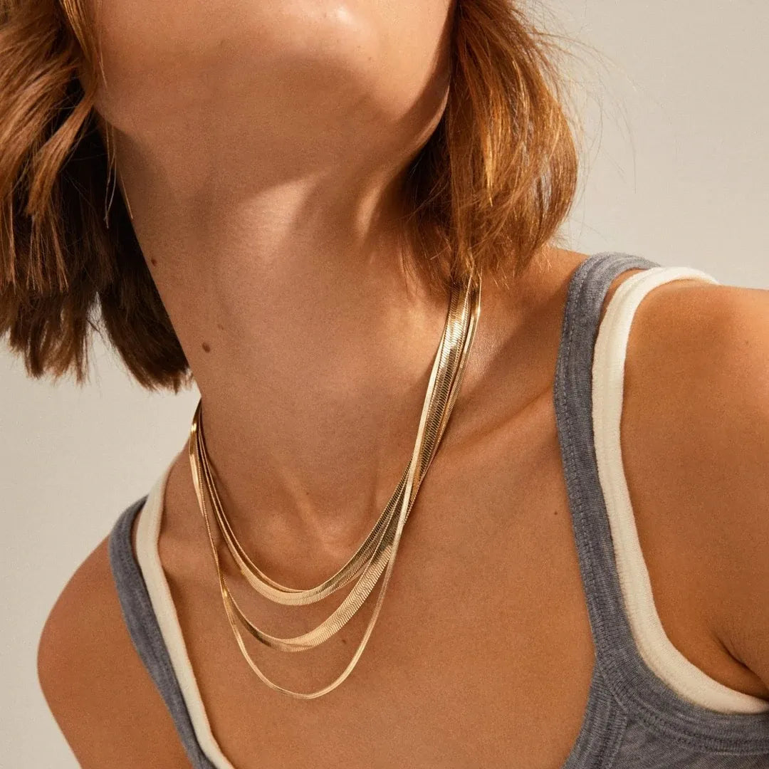 OPTIMISM 2-in-1 Herringbone Chains