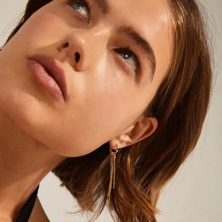 Boucles d’oreille avec descente de chaînes NUR