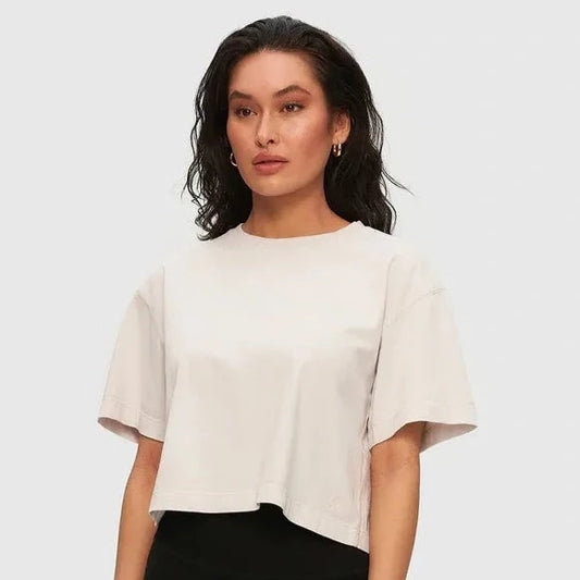 Sand cropped t-shirt