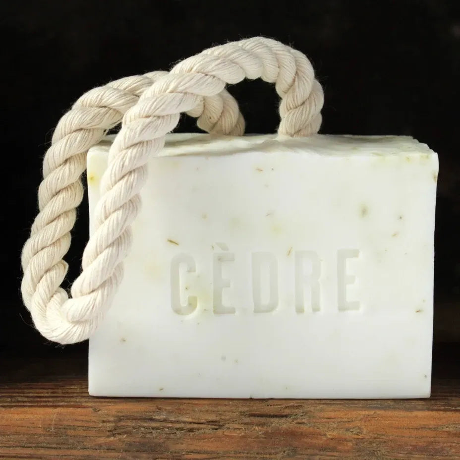 Savon sur corde de coton CÈDRE