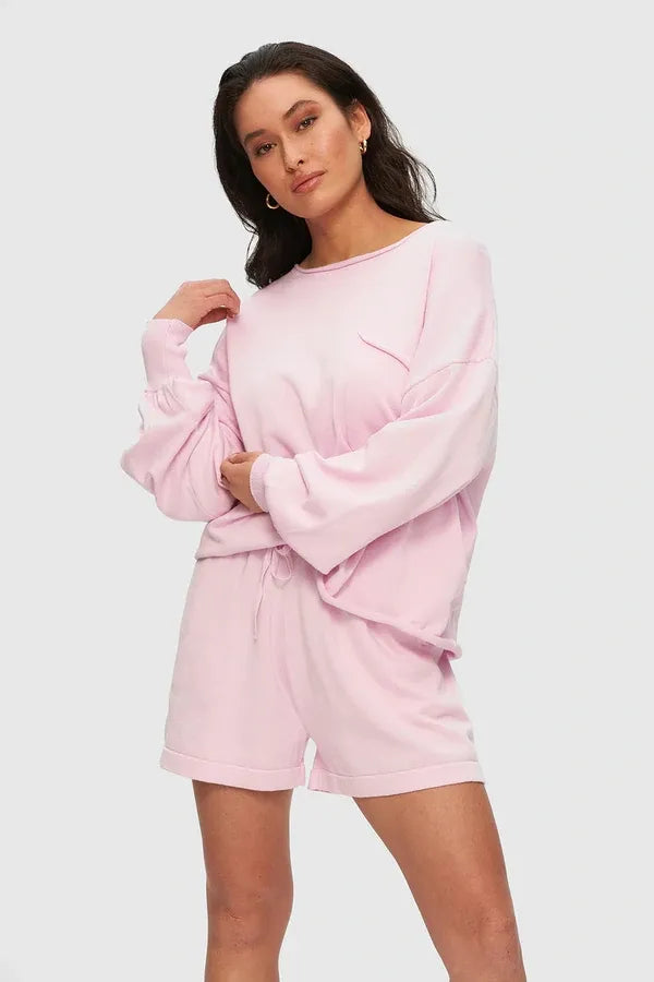 Pink knit sweater