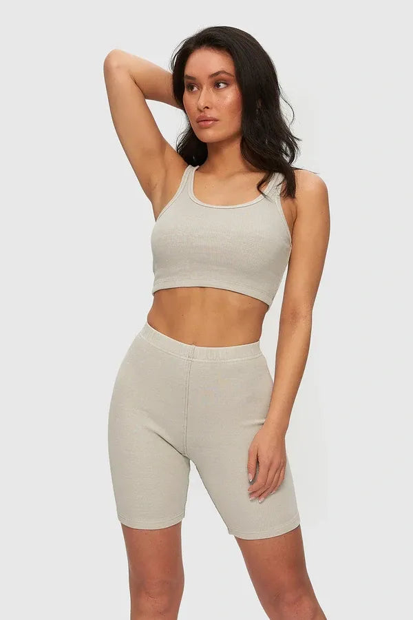 Camisole côtelé