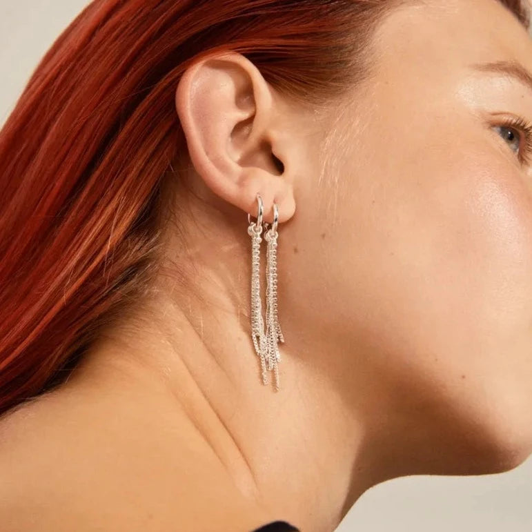 Boucles d’oreille avec descente de chaînes NUR