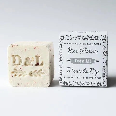 Cube pour le bain effervescent FLEUR DE RIZ