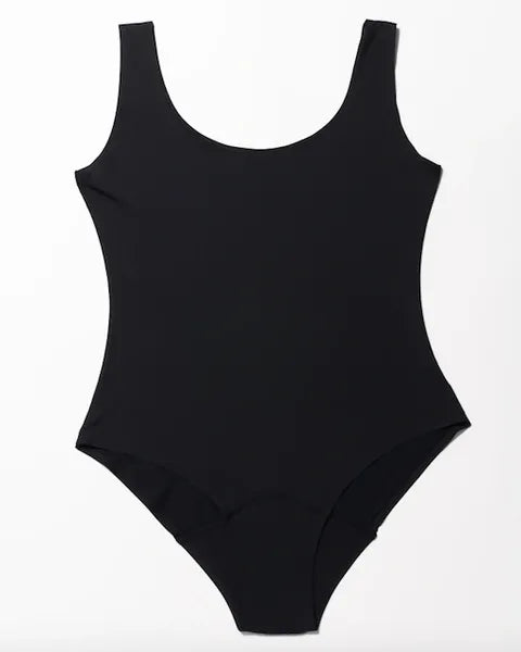 Absorbent seamless bodysuit