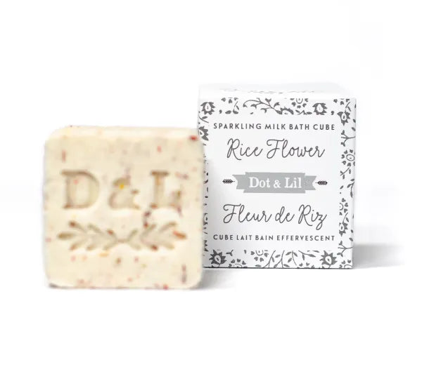 Cube pour le bain effervescent FLEUR DE RIZ